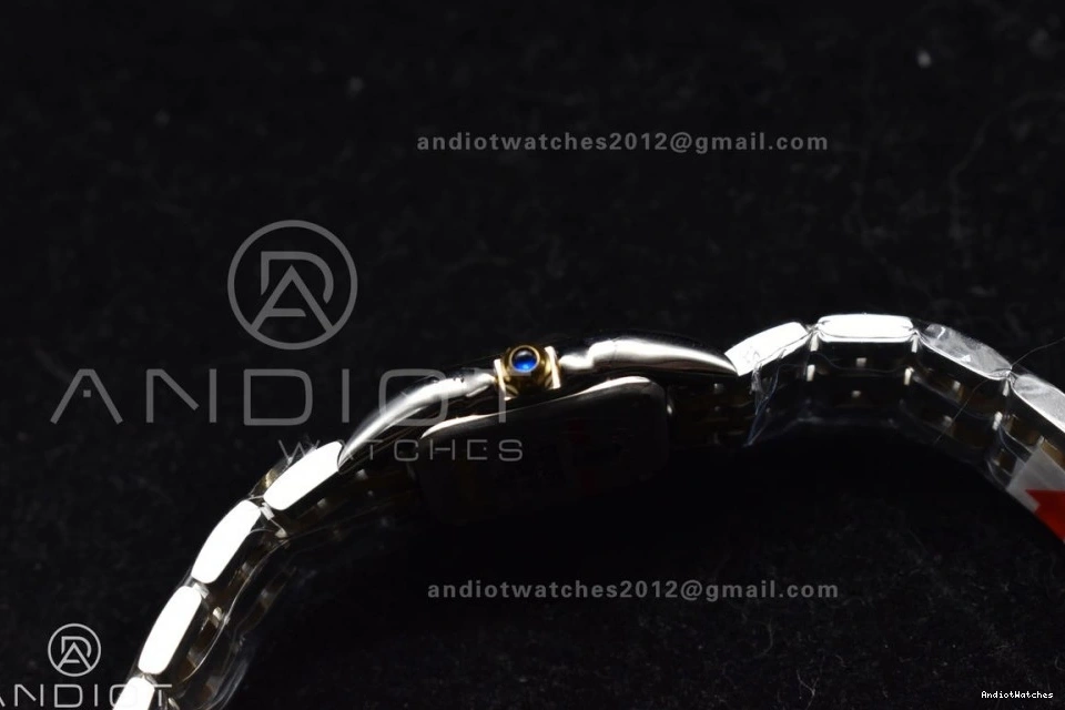 YG on 1002 Quartz SS Bracelet Edition 22mm BVF White Dial Ronda YG 1:1 SS Panthère UrbanChic Best 0316